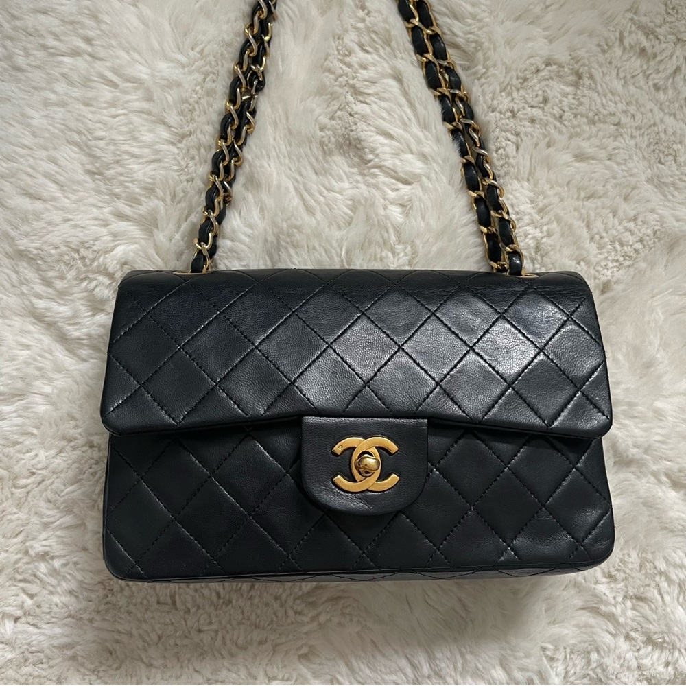 SOLD Chanel Vintage Classic Small 24k Ghw bag